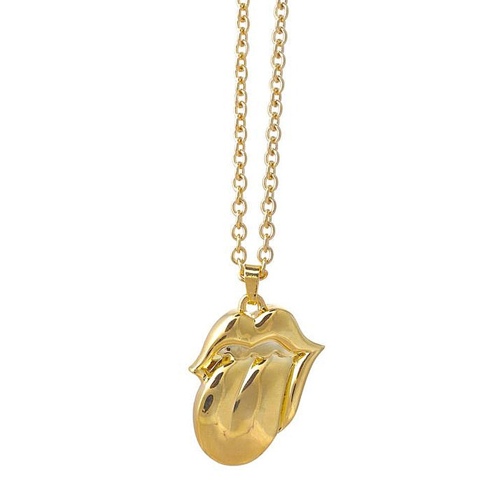ROLLING STONES ローリングストーンズ (来日 35周年 記念 ) - Gold Tongue Necklace / ネックレス - PGS